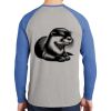 Mens Full Color PosiCharge Long Sleeve Tri Blend Wicking Raglan Tee Thumbnail