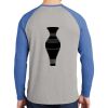 Mens Full Color PosiCharge Long Sleeve Tri Blend Wicking Raglan Tee Thumbnail