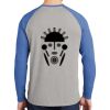 Mens Full Color PosiCharge Long Sleeve Tri Blend Wicking Raglan Tee Thumbnail
