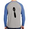 Mens Full Color PosiCharge Long Sleeve Tri Blend Wicking Raglan Tee Thumbnail