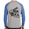 Mens Full Color PosiCharge Long Sleeve Tri Blend Wicking Raglan Tee Thumbnail