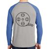 Mens Full Color PosiCharge Long Sleeve Tri Blend Wicking Raglan Tee Thumbnail