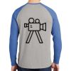 Mens Full Color PosiCharge Long Sleeve Tri Blend Wicking Raglan Tee Thumbnail