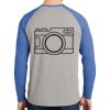 Mens Full Color PosiCharge Long Sleeve Tri Blend Wicking Raglan Tee Thumbnail