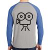 Mens Full Color PosiCharge Long Sleeve Tri Blend Wicking Raglan Tee Thumbnail