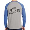 Mens Full Color PosiCharge Long Sleeve Tri Blend Wicking Raglan Tee Thumbnail