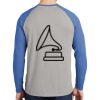 Mens Full Color PosiCharge Long Sleeve Tri Blend Wicking Raglan Tee Thumbnail