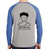 Mens Full Color PosiCharge Long Sleeve Tri Blend Wicking Raglan Tee Thumbnail