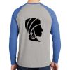 Mens Full Color PosiCharge Long Sleeve Tri Blend Wicking Raglan Tee Thumbnail