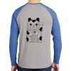 Mens Full Color PosiCharge Long Sleeve Tri Blend Wicking Raglan Tee Thumbnail