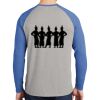 Mens Full Color PosiCharge Long Sleeve Tri Blend Wicking Raglan Tee Thumbnail
