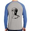 Mens Full Color PosiCharge Long Sleeve Tri Blend Wicking Raglan Tee Thumbnail