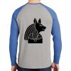 Mens Full Color PosiCharge Long Sleeve Tri Blend Wicking Raglan Tee Thumbnail