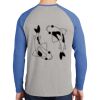 Mens Full Color PosiCharge Long Sleeve Tri Blend Wicking Raglan Tee Thumbnail