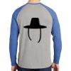 Mens Full Color PosiCharge Long Sleeve Tri Blend Wicking Raglan Tee Thumbnail