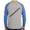 Mens Full Color PosiCharge Long Sleeve Tri Blend Wicking Raglan Tee Thumbnail