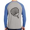 Mens Full Color PosiCharge Long Sleeve Tri Blend Wicking Raglan Tee Thumbnail
