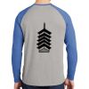 Mens Full Color PosiCharge Long Sleeve Tri Blend Wicking Raglan Tee Thumbnail