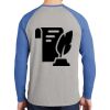 Mens Full Color PosiCharge Long Sleeve Tri Blend Wicking Raglan Tee Thumbnail