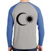 Mens Full Color PosiCharge Long Sleeve Tri Blend Wicking Raglan Tee Thumbnail