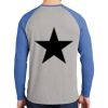 Mens Full Color PosiCharge Long Sleeve Tri Blend Wicking Raglan Tee Thumbnail