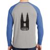 Mens Full Color PosiCharge Long Sleeve Tri Blend Wicking Raglan Tee Thumbnail
