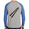 Mens Full Color PosiCharge Long Sleeve Tri Blend Wicking Raglan Tee Thumbnail