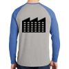 Mens Full Color PosiCharge Long Sleeve Tri Blend Wicking Raglan Tee Thumbnail