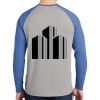 Mens Full Color PosiCharge Long Sleeve Tri Blend Wicking Raglan Tee Thumbnail