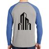 Mens Full Color PosiCharge Long Sleeve Tri Blend Wicking Raglan Tee Thumbnail