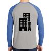 Mens Full Color PosiCharge Long Sleeve Tri Blend Wicking Raglan Tee Thumbnail