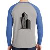 Mens Full Color PosiCharge Long Sleeve Tri Blend Wicking Raglan Tee Thumbnail
