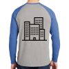 Mens Full Color PosiCharge Long Sleeve Tri Blend Wicking Raglan Tee Thumbnail