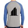 Mens Full Color PosiCharge Long Sleeve Tri Blend Wicking Raglan Tee Thumbnail