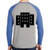 Mens Full Color PosiCharge Long Sleeve Tri Blend Wicking Raglan Tee Thumbnail