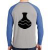 Mens Full Color PosiCharge Long Sleeve Tri Blend Wicking Raglan Tee Thumbnail