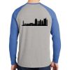 Mens Full Color PosiCharge Long Sleeve Tri Blend Wicking Raglan Tee Thumbnail