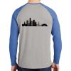 Mens Full Color PosiCharge Long Sleeve Tri Blend Wicking Raglan Tee Thumbnail