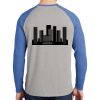 Mens Full Color PosiCharge Long Sleeve Tri Blend Wicking Raglan Tee Thumbnail