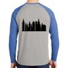 Mens Full Color PosiCharge Long Sleeve Tri Blend Wicking Raglan Tee Thumbnail