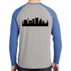 Mens Full Color PosiCharge Long Sleeve Tri Blend Wicking Raglan Tee Thumbnail