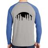 Mens Full Color PosiCharge Long Sleeve Tri Blend Wicking Raglan Tee Thumbnail