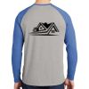 Mens Full Color PosiCharge Long Sleeve Tri Blend Wicking Raglan Tee Thumbnail