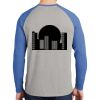 Mens Full Color PosiCharge Long Sleeve Tri Blend Wicking Raglan Tee Thumbnail