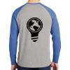 Mens Full Color PosiCharge Long Sleeve Tri Blend Wicking Raglan Tee Thumbnail