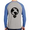 Mens Full Color PosiCharge Long Sleeve Tri Blend Wicking Raglan Tee Thumbnail