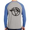 Mens Full Color PosiCharge Long Sleeve Tri Blend Wicking Raglan Tee Thumbnail