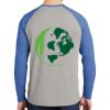 Mens Full Color PosiCharge Long Sleeve Tri Blend Wicking Raglan Tee Thumbnail