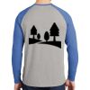 Mens Full Color PosiCharge Long Sleeve Tri Blend Wicking Raglan Tee Thumbnail