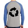 Mens Full Color PosiCharge Long Sleeve Tri Blend Wicking Raglan Tee Thumbnail